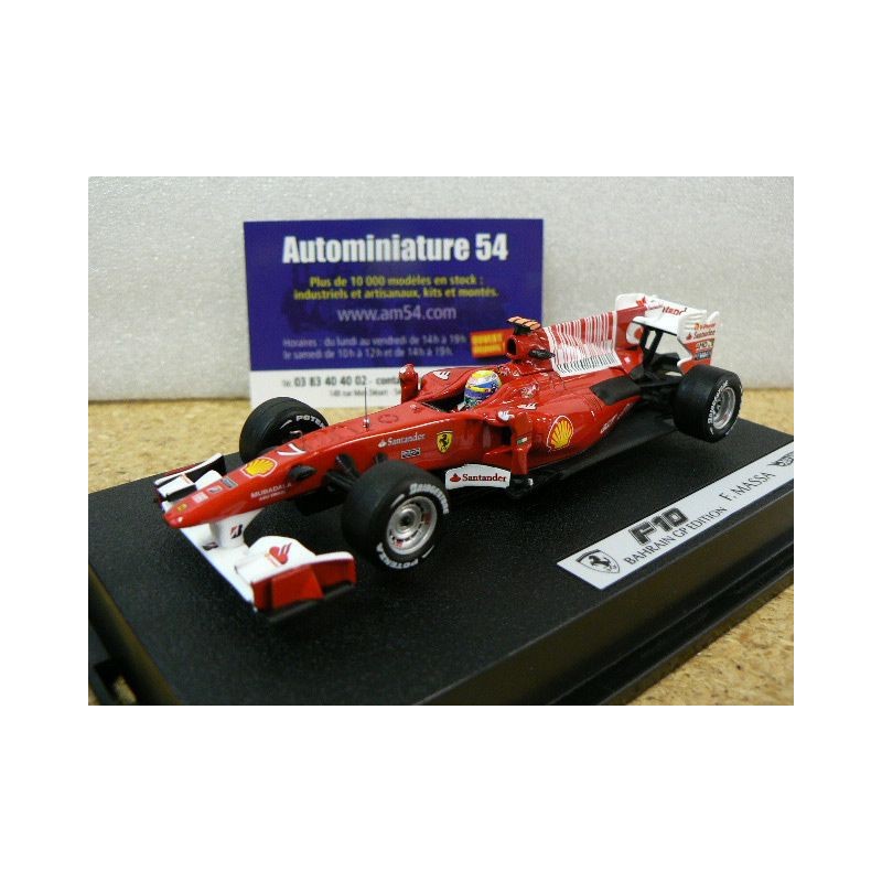 2010 Ferrari F10 Massa n°7 2nd Bahrain GPT6290 Hotwheels Racing