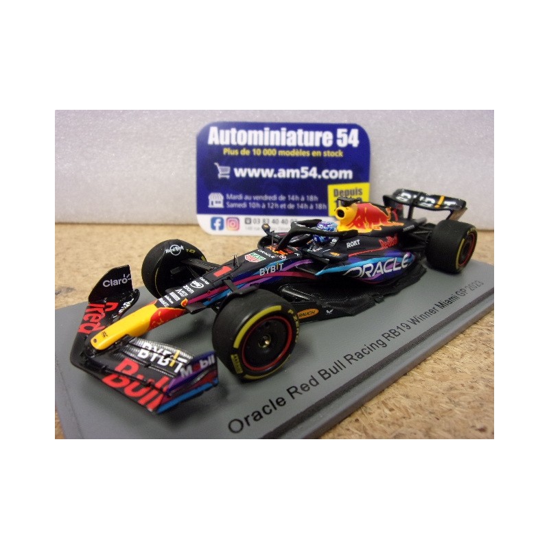 2023 Red Bull Honda RB19 n°1 Max Verstappen 1st Winner Miami GP S8580 Spark Model