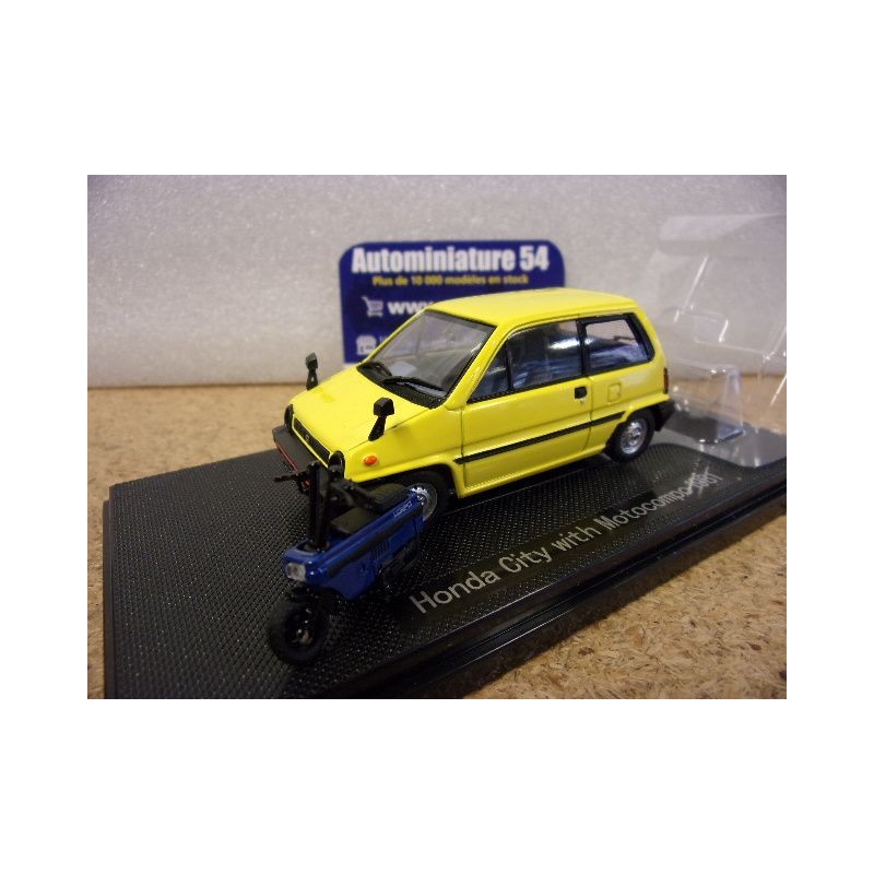 Honda City Yellow 1981 + Motocompo 44017 Ebbro