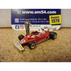 Ferrari F1 312 T2 n°21 Gilles Villeneuve + Figurine Enzo Ferrari 22977 Brekina 1/87