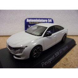 Peugeot 508 GT Hybrid Okenite White 2023 475832 Norev