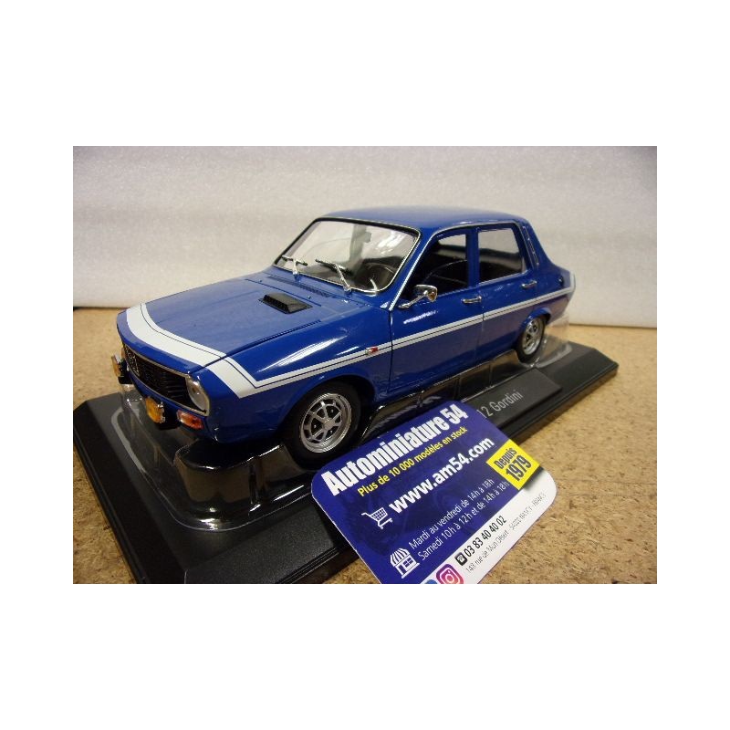 Renault 12 Gordini sans pare chocs Bleu R12 1971 185248 Norev