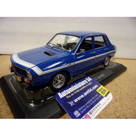 Renault 12 Gordini sans pare chocs Bleu R12 1971 185248 Norev