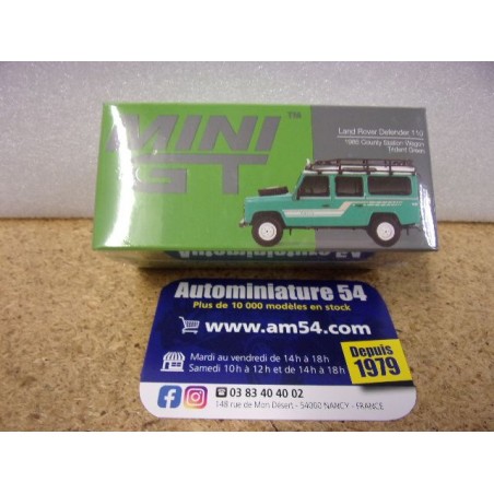 Land Rover Defender 110 County Station Wagon Trident green 1985 MGT00590 True Scale Models Mini GT