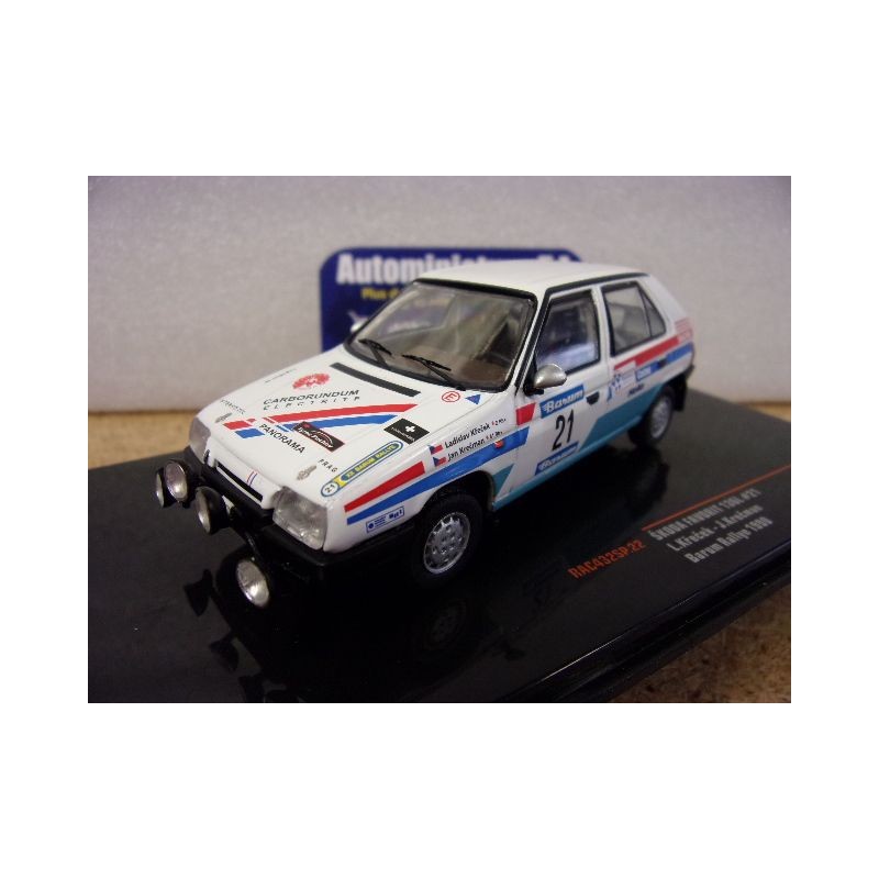 1990 Skoda Favorit 136L n°21 Krecek - Krecman Barum Rally RAC432SP Ixo Models