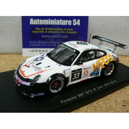2012 Porsche 997 GT3 R "Alméras" 24h SPA Dermont - Leclerc - Tuchbant - Perera SP118 Spark Model