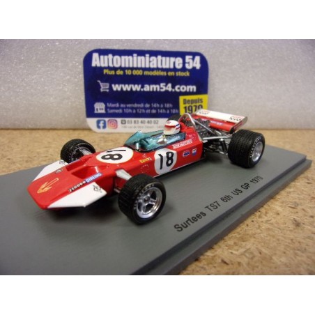 1970 Surtees TS7 n°18 Derk Bell US GP S5401 Spark Model