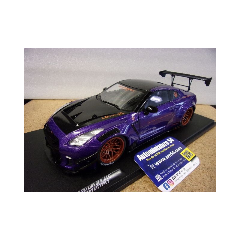Nissan GT R35 Liberty Walk Body Kit Type 2 Purple 2022 S1805812 Solido