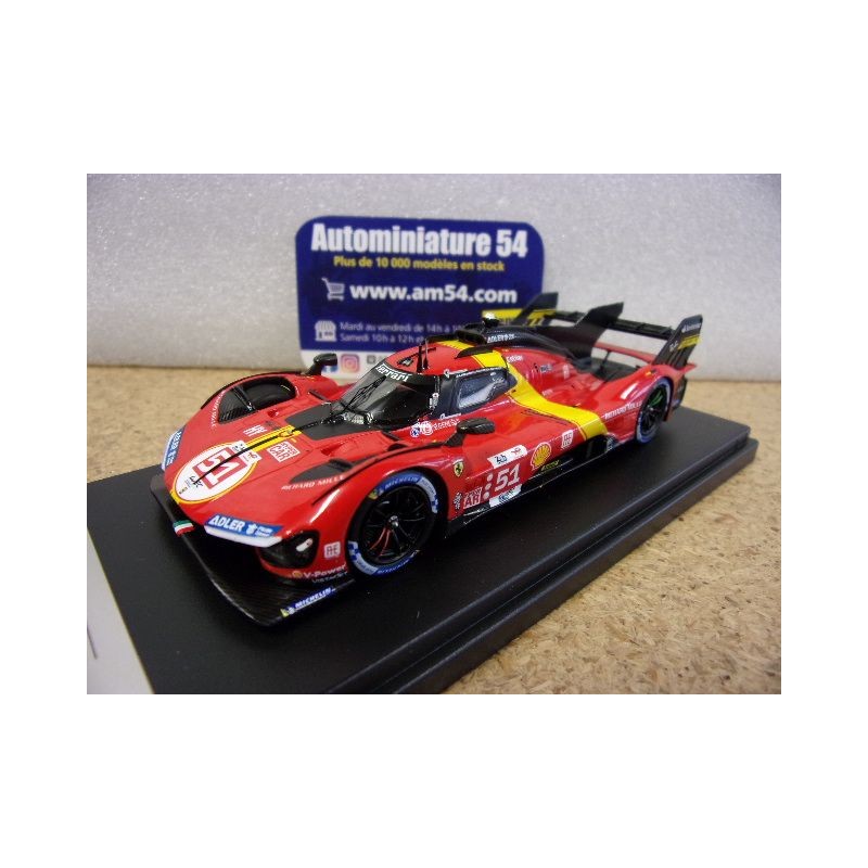 2023 Ferrari 499P AF Corse n°51 Pier Guidi - Calado - Giovinazzi 1st Winner Le Mans LSLM162 Look Smart