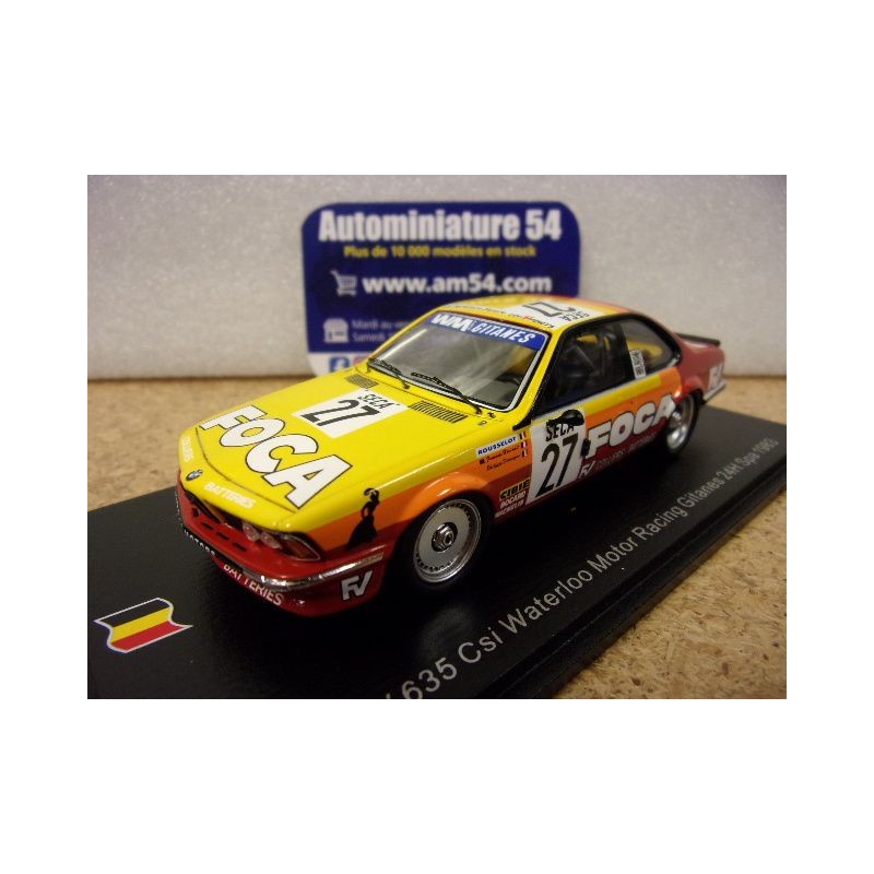 1983 BMW 635 CSI n°27 Hesnault - Rousselot - Dermagne SB652 Spark Model