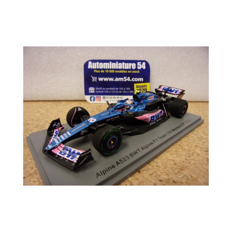 2023 Alpine BWT F1 Team A523 n°10 Pierre Gasly 7Th Monaco GP S8565 Spark Model