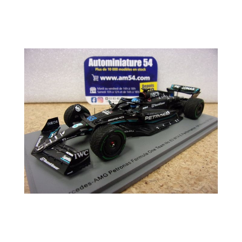 2023 Mercedes AMG Petronas F1 W14E n°63 George Russell 5th Monaco GP S8578 Spark Model