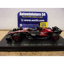 2023 Alfa Roméo C42 n°77 Valtteri Bottas Australian Y281 Spark Model Sparky 1.64