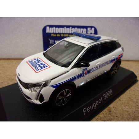 Peugeot 3008 GT Police Municipale 2023 473948 Norev