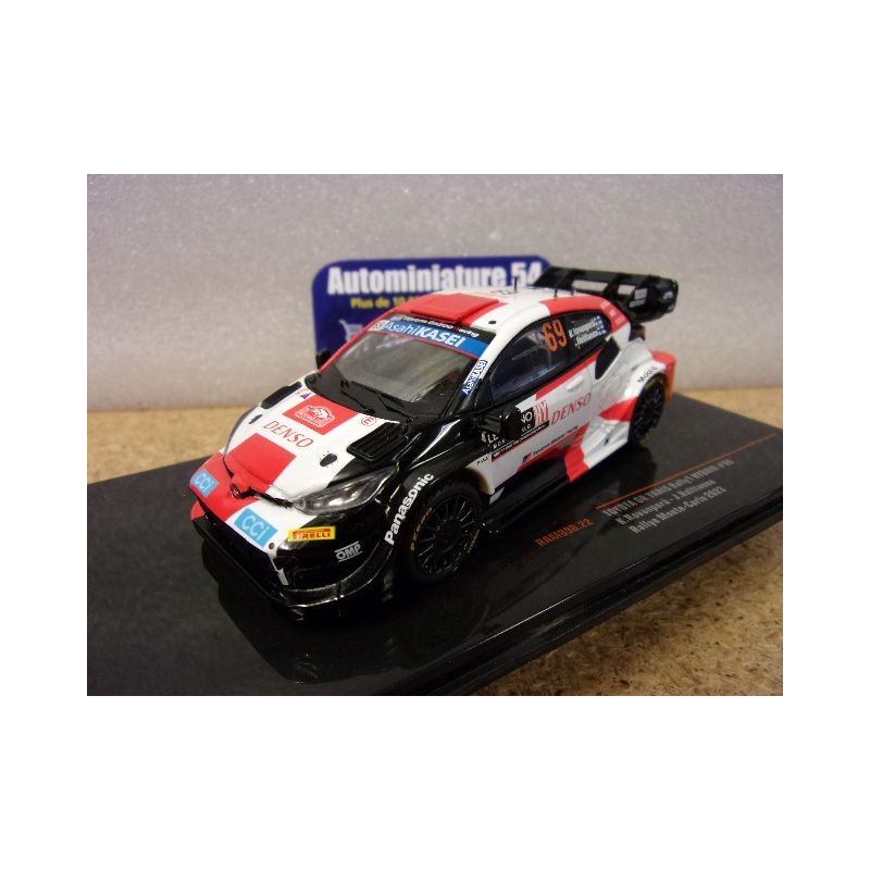 2023 Toyota GR Yaris Rally1 n°69 Rovanpera - Halttunen Monte Carlo Rally RAM898 Ixo Model