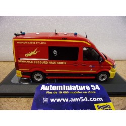 Miniature Volkswagen Crafter Pompiers SDIS 13 1/43 - Édition Limitée 504 Pièces, 13 Cm, Métal
