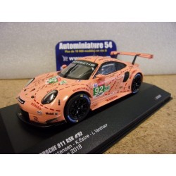 2018 Porsche 911 - 991 GT3 RSR n°92 Pink Pig Christensen - Estre - Vanthoor Le Mans LE43020 Ixo Models