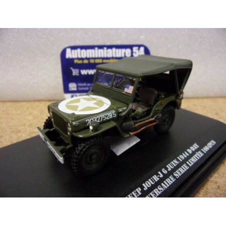 Jeep 80 ième anniversaire D-Day + capote Militaire  91871 Cararama Oliex