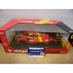 2023 Ferrari 499P AF Corse N°50 Fuoco - Molina - Nielsen Pole Position LE MANS 18-16301-50 Bburago Racing