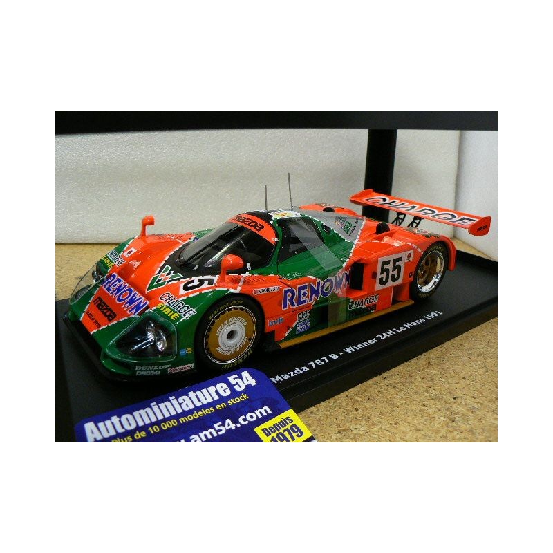 1991 Mazda 787B n°55 Weidler - Herbert - Gachot 1st Winner Le Mans CMR175 CMR