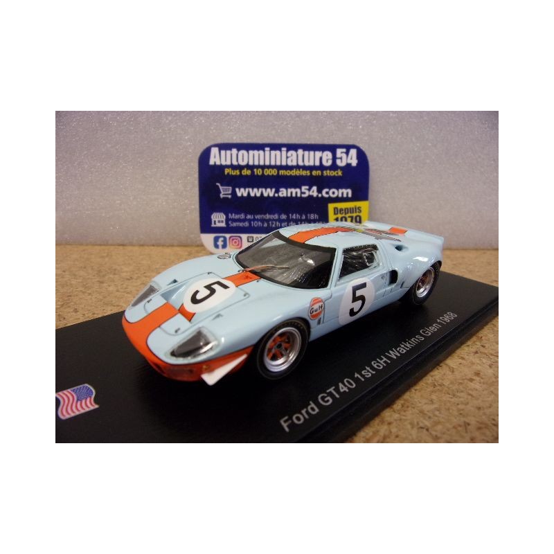 1968 Ford GT40 n°5 Ickx - Bianchi 1st winner 6H Watkins Glen US253 Spark Model