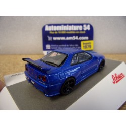 Nissan GTR R34 Z Tune Blue 1/64 452033700 Schuco