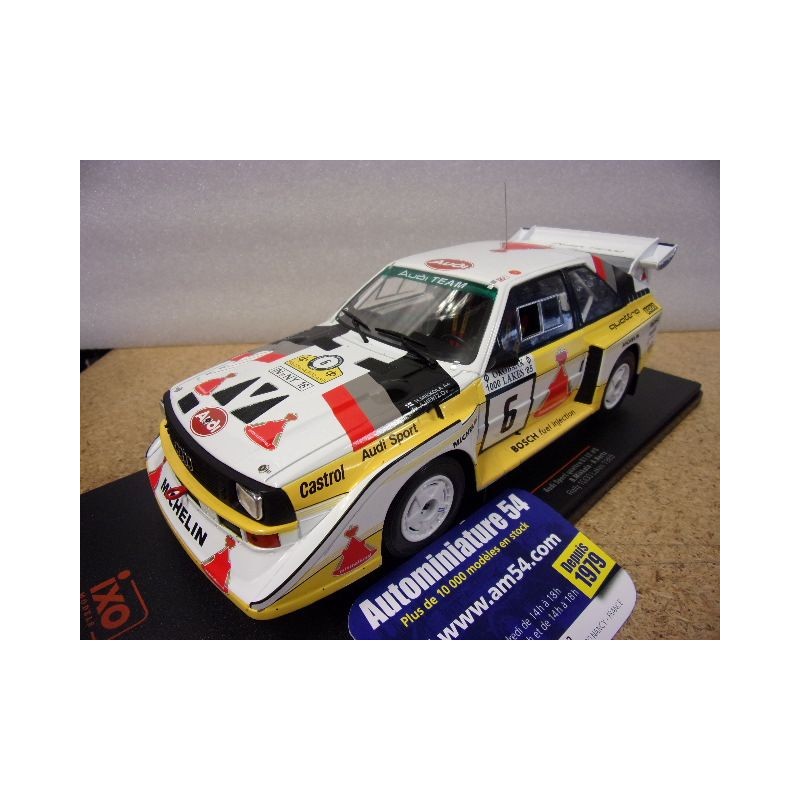 1985 Audi Quattro Sport S1 n°6 Mikkola - Hertz 1000 Lakes 18RMC161A Ixo Models
