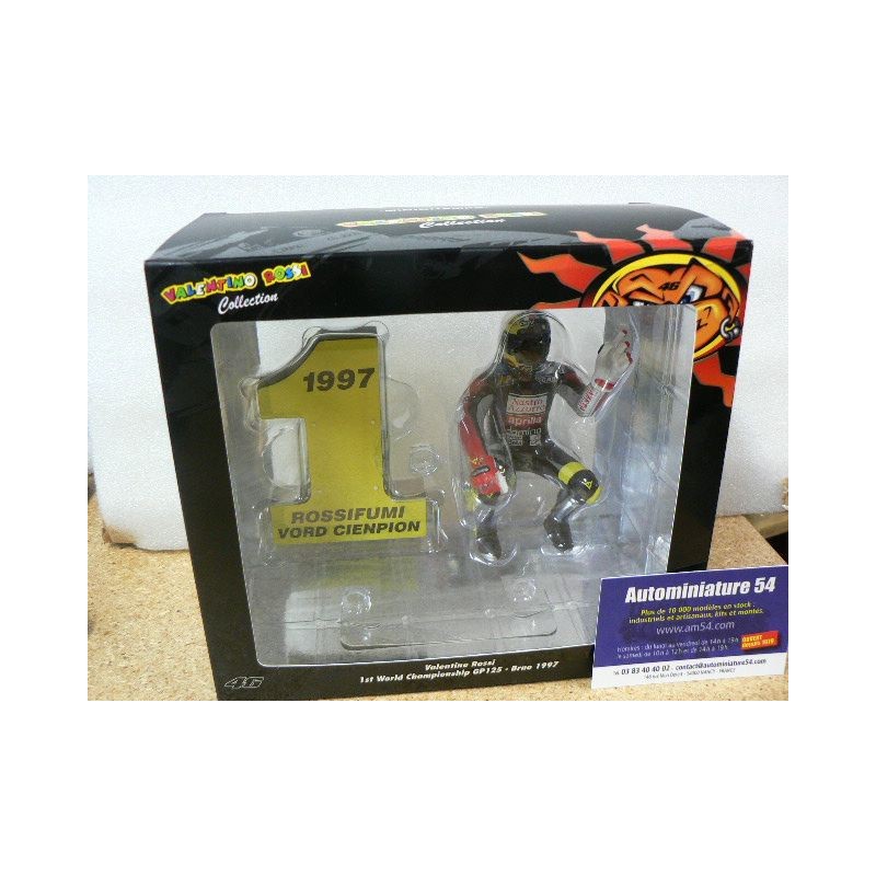 1997  Figurine Valentino Rossi 1st worl Champion GP125 Brno 312970246 Minichamps