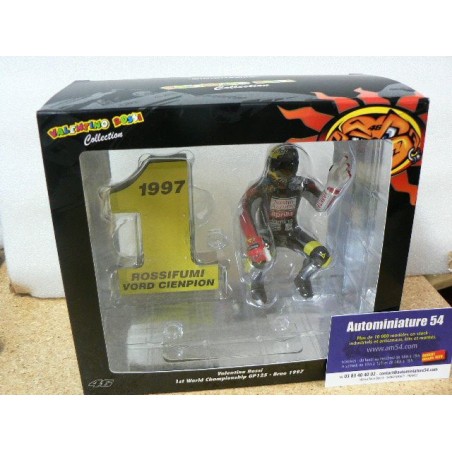 1997  Figurine Valentino Rossi 1st worl Champion GP125 Brno 312970246 Minichamps