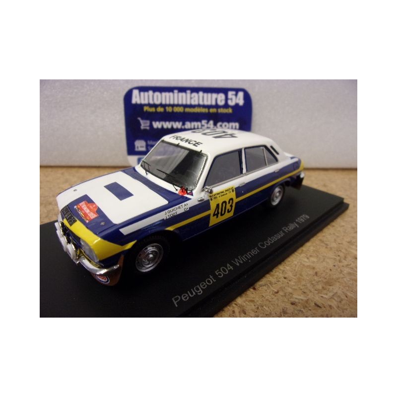 1979 Peugeot 504 n°403 Guichet - Todt 1st Winner S5632 Spark Model