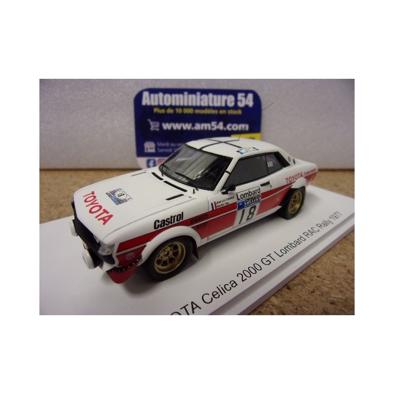 1977 Toyota Celica 2000 GT n°18 Therier - Vial RAC Rally S7724 Spark Model