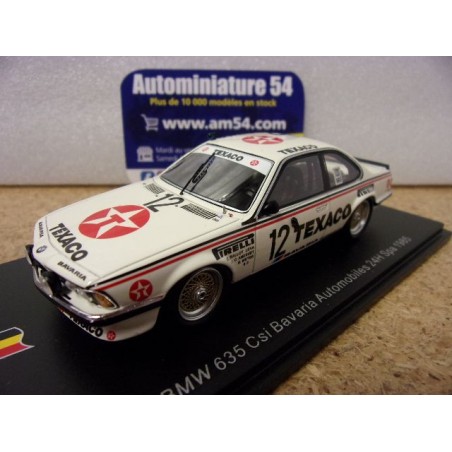 1985 BMW 635CSi n°12 Ballot Léna - Metge - Andruet 24H Spa SB661 Spark Model