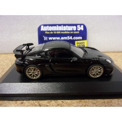 Porsche Cayman GT4 RS Black - Neodyme Wheels 2021 Black 410069700 Minichamps