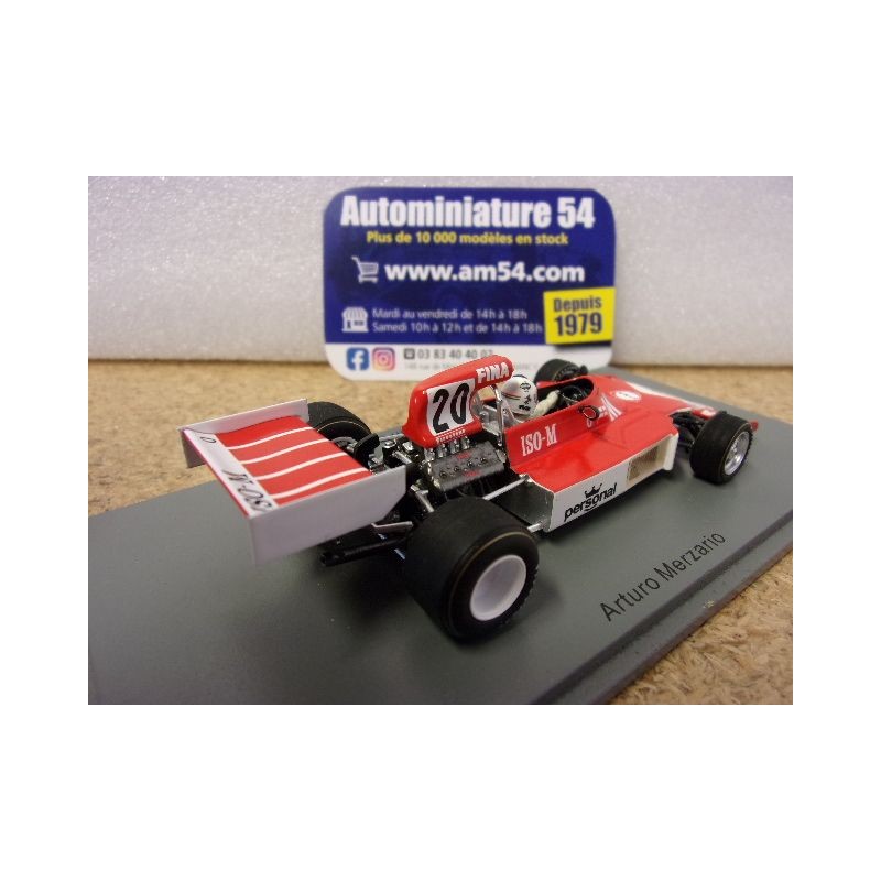 Maquette Voiture De F1 Spark 1:43 - Iso Rivolta FW #20 GP D'Italie 1974 (A. Merzario)