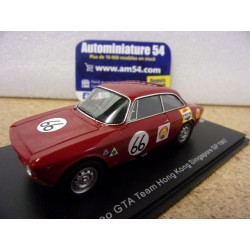 1967 Alfa Roméo GTA Team HK n°66 Albert Poon Singapore GP SA272 Spark model