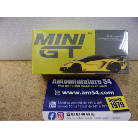 Lamborghini Aventador LB Works GT Evo Yellow MGT00639 True Scale Models Mini GT