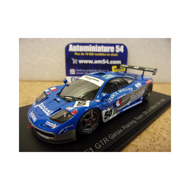 1995 McLaren F1 GTR n°50 Deletraz - Giroix - Grouillard 5th Le Mans S6674 Spark Model