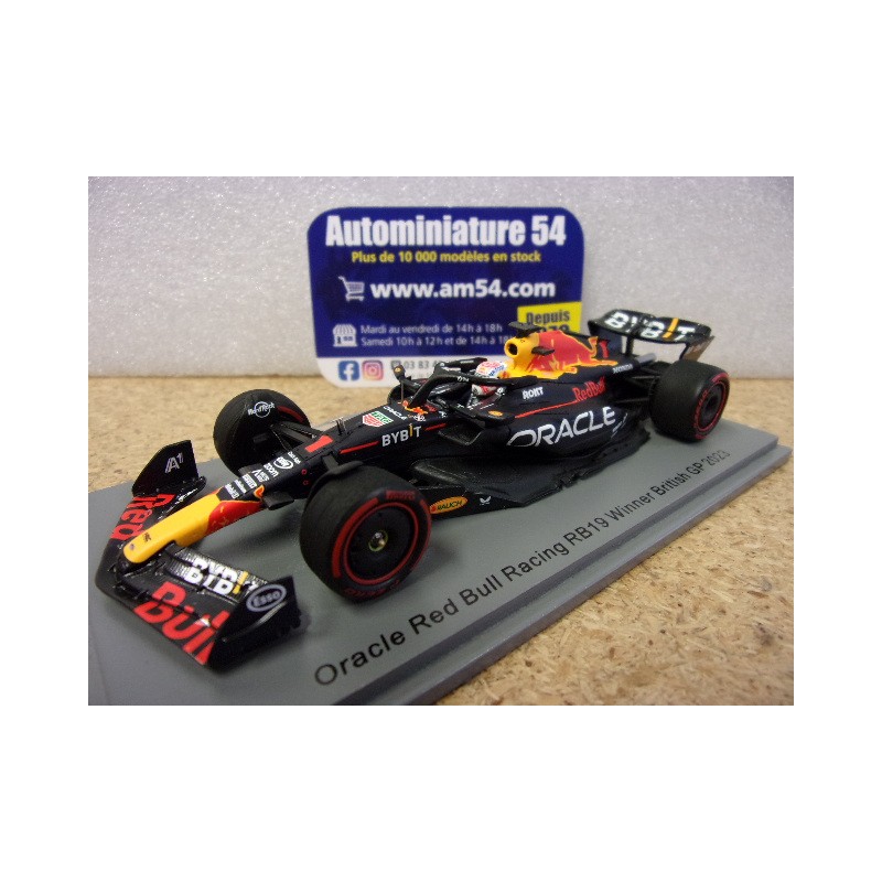 2023 Red Bull Honda RB19 n°1 Max Verstappen 1st Winner British GP S8592 Spark Model