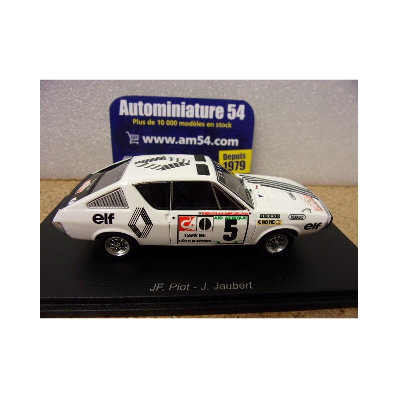 Miniature Spark Renault 17 N°5 Rallye Du Bandama 1973 - Échelle 1/43, Résine, Prévente