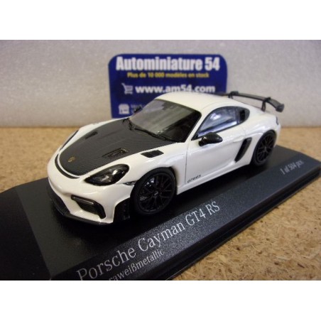 Porsche Cayman GT4 RS White - black Wheels 2021 Black 410069702 Minichamps