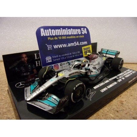 2022 Mercedes AMG Petronas W13 E n°44 Lewis Hamilton 300th GP French GP 417221244 Minichamps