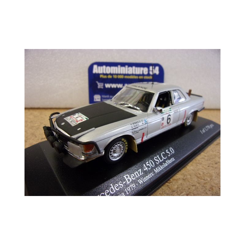 1979 Mercedes 450 SLC 5.0 n°6 Mikkola - Hertz 1st winner Rally Bandama 430793996 Minichamps