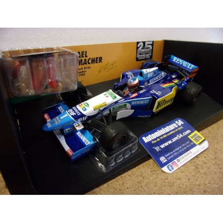 1995 Benetton Renault B195 n°1 Schumacher + Figurine Jean Alesi Winner Canadian GP 510950601 Minichamps