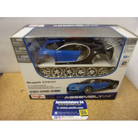 Bugatti Chiron Blue 39514 Kit a Monter Maisto Assembly Line