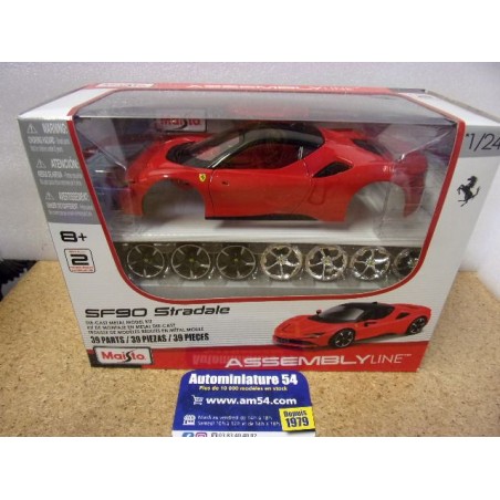 Ferrari SF90 Stradale Red 39137 Kit à Monter Maisto Assembly Line