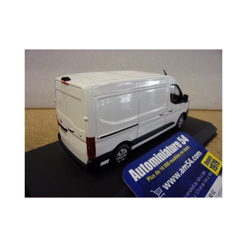 NOREV 518851 – Miniatura Renault Master E-Tech 100% Eléctrico 2024 Blanco Glaciar 1:43 – Coleccionista Adulto
