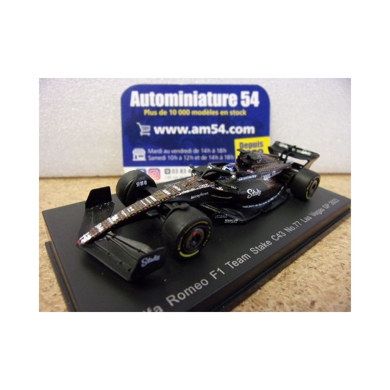 2023 Alfa Roméo C42 n°77 Valtteri Bottas Las Vegas Y358 Spark Model Sparky 1.64