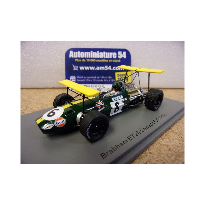 1968 Brabham BT26 n°6 Jochen Rindt Canada GP S8313 Spark Model