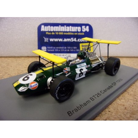 1968 Brabham BT26 n°6 Jochen Rindt Canada GP S8313 Spark Model