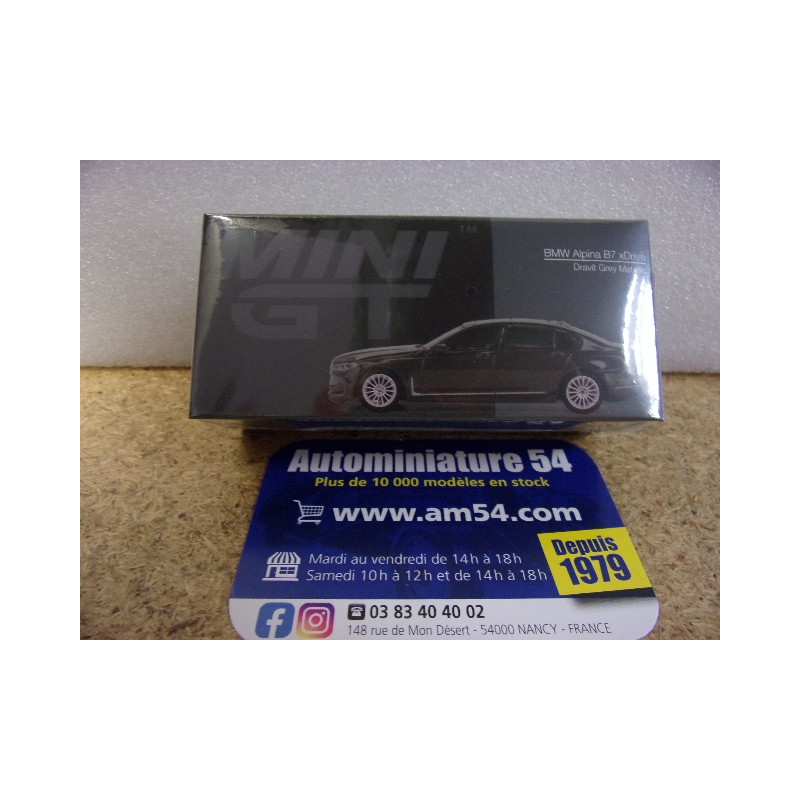 BMW Alpina B7 xDrive Alpine Dravit Grau MGT00619 True Scale Models Mini GT